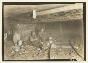 These Miners Like Their Lunch And A Little Rest In Such Low-Ceilinged Entries