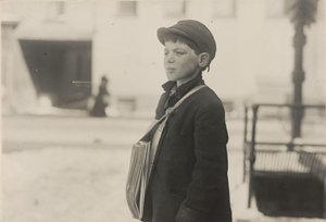 Tony Casale, "Bologna," 11 Years Old, Selling Newspapers for 4 Years, Hartford, Connecticut, March 1909 by Lewis Wickes Hine