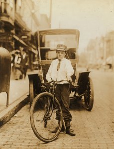 Young Teen Boy Working as Postal Telegraph Company Messenger, Wilmington, Delaware, USA
