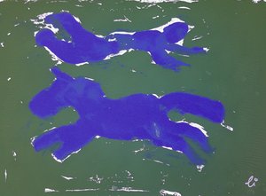 Abstract Horse and Runner