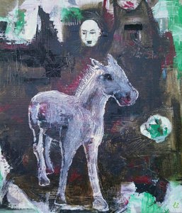 Mysterious White Horse