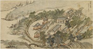 The Five Deer Hermitage by Li Shida
