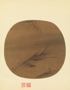 Poet Strolling by a Marshy Bank by Liang Kai