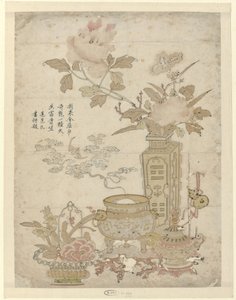 Flowers and Burning Incense Burner