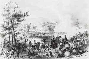 Battle of Gettysburg, Victory for Union Forces Led by George Gordon Meade and Defeat of General Robert Edward Lee, July 1-3 by Unbekannt Unbekannt