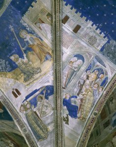 Detail (vault in St Martial chapel, Papal Palace in Avignon, with frescoes) by Unbekannt Unbekannt