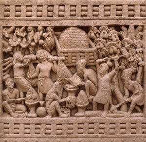 (Detail) East Side of the Stupa I in Sanchi