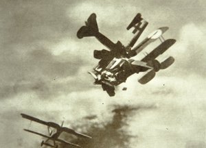 German and British aircraft collide in the air by Unbekannt Unbekannt