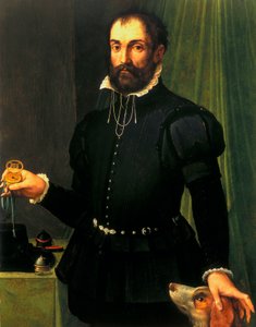 Portrait of a Man Holding a Watch