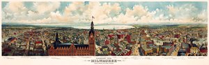 Panoramic View of Milwaukee, Wis. Taken from City Hall Tower by Library of Congress