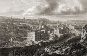 View from Calton Hill, Edinburgh, from 