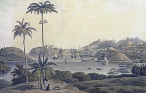 A View of the Town of St. George on the Island of Grenada, taken from the Belmont Estate, engraved by William Daniell, c.1810