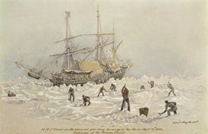 Incidents on a Trading Journey: HMS Terror as she Appeared After Being Thrown Up by the Ice in Frozen Channel
