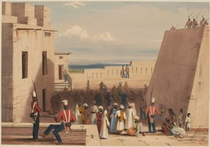 Ghuznee. Prisoners under Escort of the 19th Bombay Native Infantry by Lieutenant Thomas (after) Wingate
