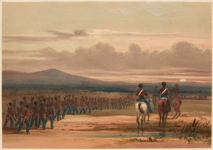 The March across the Marshy Desert by Lieutenant Thomas (after) Wingate
