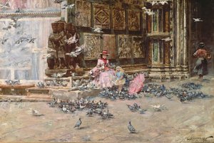 Feeding the Pigeons by Lievan Herremans