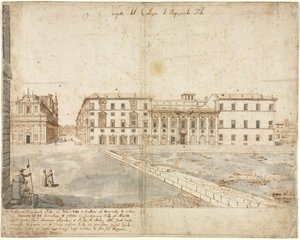 Eighteen Views of Rome: The Collegio di Propaganda Fide recto, 1665