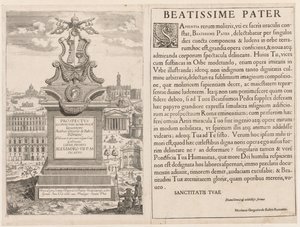 Frontispiece from Prospectus Locurum Urbis Romae Insignium by Lievin Cruyl