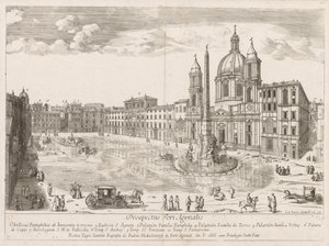 Piazza Navona from Prospectus Locurum Urbis Romae Insignium