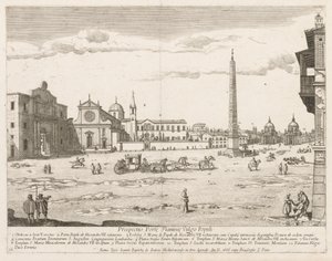 Piazza del Popolo from Prospectus Locurum Urbis Romae Insignium