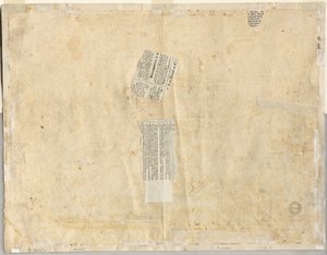 Tracing of a Fountain from Recto and Sketches of Two Faces Verso by Lievin Cruyl