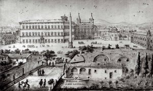 View of Lateran, Rome, 1672-73 by Lievin Cruyl