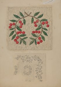 Quilt, applique by Lillian Causey