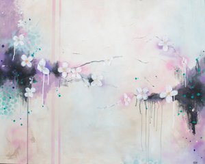 Soft Floral Abstract by Lillian Christiansson