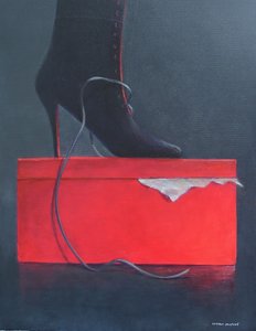 Boot on a Red Box by Lincoln Seligman
