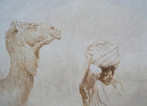 Rabari Leading Camel by Lincoln Seligman