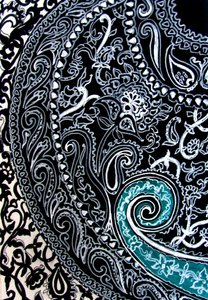 Paisley Study, 2016 by linda arthurs