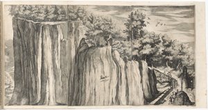 View of the Mountain of La Verna from the Road of Casentino (plate A) by Lino Moroni