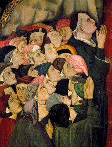 Virgin of Mercy (detail) by Lippo Memmi