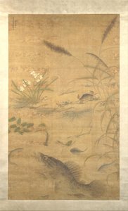 Flowers, fish, and crabs, mid-16th century