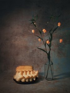 Muted Lanterns and Fruit