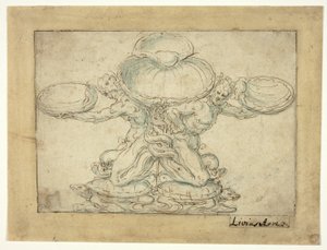 Design for a Salt Cellar or a Table Fountain by Livio Agresti