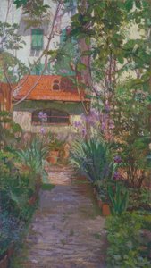 The Triptych or the Blooming Garden by Llewelyn Lloyd