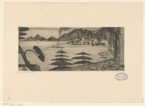 Ajaccio by Lodewijk Schelfhout (signed by artist)