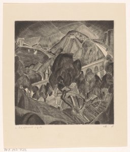 Mountain Landscape with Aqueduct