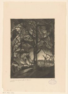 Farm (Les Fermes) by Lodewijk Schelfhout (signed by artist)