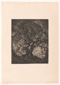 Tree with Bare Branches by Lodewijk Schelfhout (signed by artist)