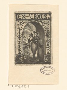Ex Libris of C. van der Meulen by Lodewijk Schelfhout (signed by artist)