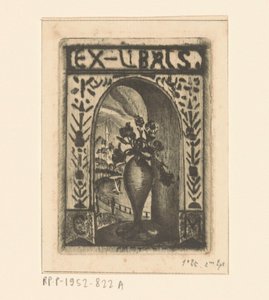 Ex Libris of C. van der Meulen by Lodewijk Schelfhout (signed by artist)