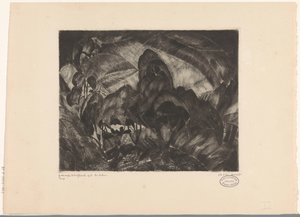 Landscape with Trees (original title: Les Arbres) by Lodewijk Schelfhout (signed by artist)