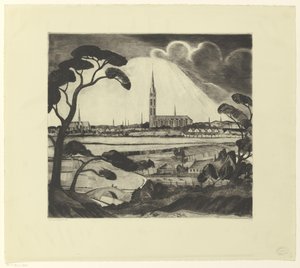 Hilversum and Surroundings by Lodewijk Schelfhout (signed by artist)