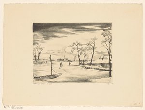 Dutch Winter Landscape II by Lodewijk Schelfhout (signed by artist)