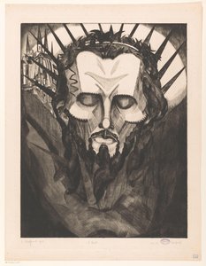 Head of Christ by Lodewijk Schelfhout (signed by artist)