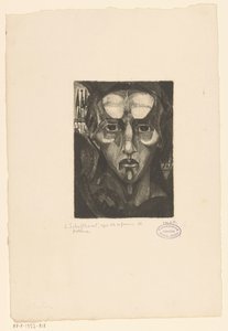 Head of a Woman by Lodewijk Schelfhout (signed by artist)