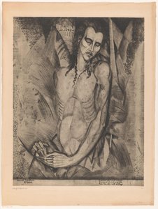 Naked Man with Closed Eyes by Lodewijk Schelfhout (signed by artist)