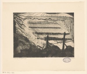 Beach of Domburg by Lodewijk Schelfhout (signed by artist)